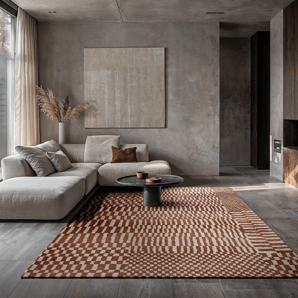 Louis De Poortere Structures Berber Rugs in 9653 Ksar Brown